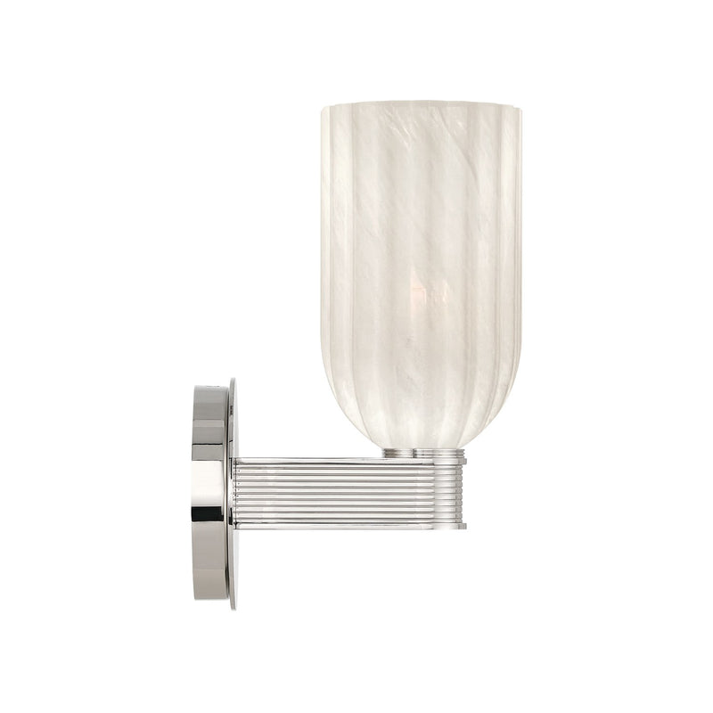 Lotus 1 Light 5" Sconce in Polished Nickel