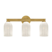 Lotus 3 Light 22.75" Bathroom Vanity in Luxe Gold
