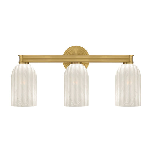 Lotus 3 Light 22.75" Bathroom Vanity in Luxe Gold