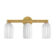 Lotus 3 Light 22.75" Bathroom Vanity in Luxe Gold