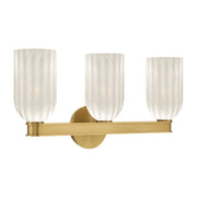 Lotus 3 Light 22.75" Bathroom Vanity in Luxe Gold