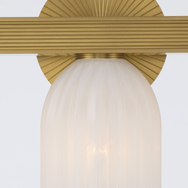 Lotus 3 Light 22.75" Bathroom Vanity in Luxe Gold