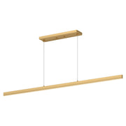 Vega 56" Linear Pendant in Brushed Gold (Fixed 2700K Color Temperature)