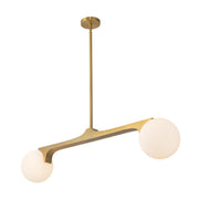 Briar 46" 2-Light Linear Pendant in Brushed Gold