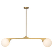 Briar 46" 2-Light Linear Pendant in Brushed Gold