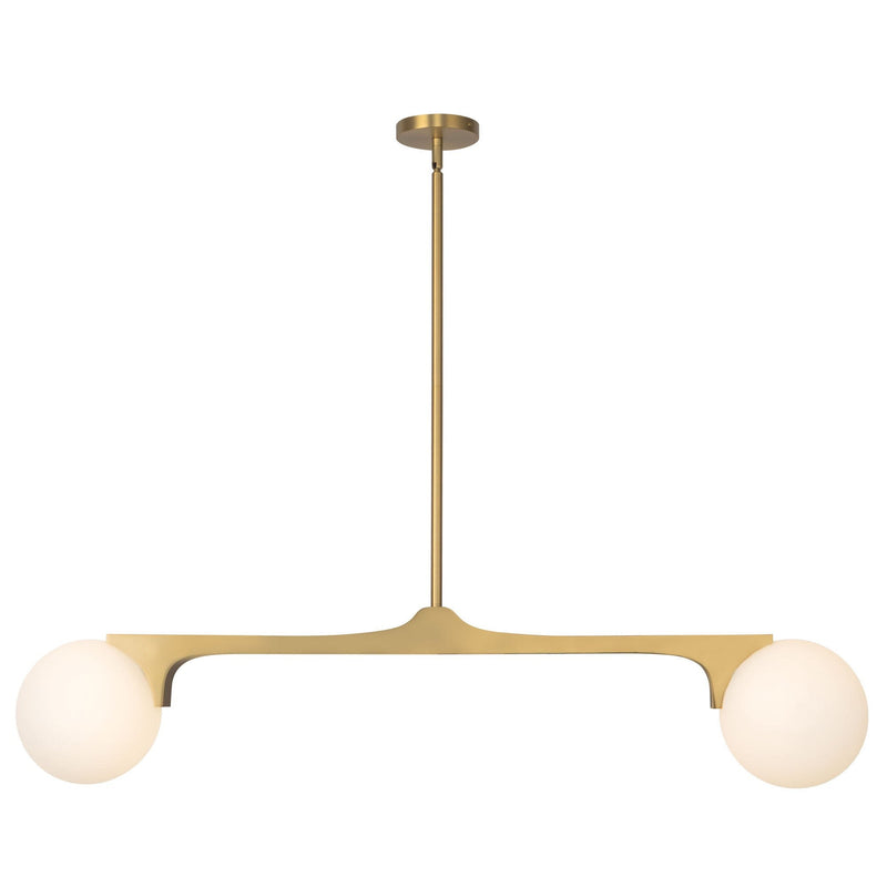 Briar 46" 2-Light Linear Pendant in Brushed Gold