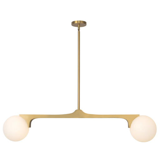 Briar 46" 2-Light Linear Pendant in Brushed Gold