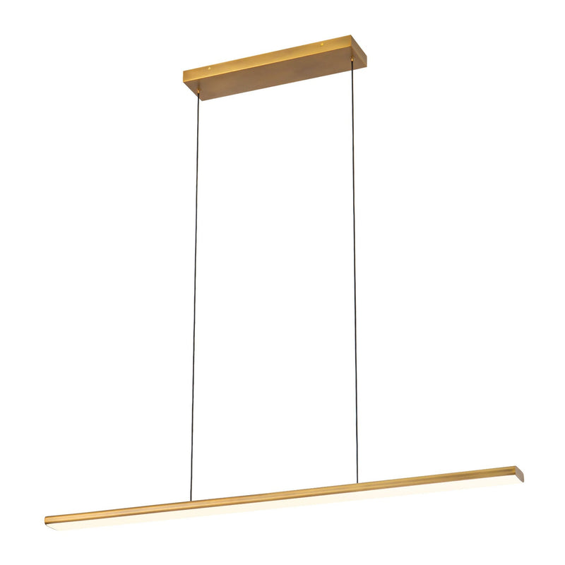 Drift 45" Linear Pendant in Vintage Brass
