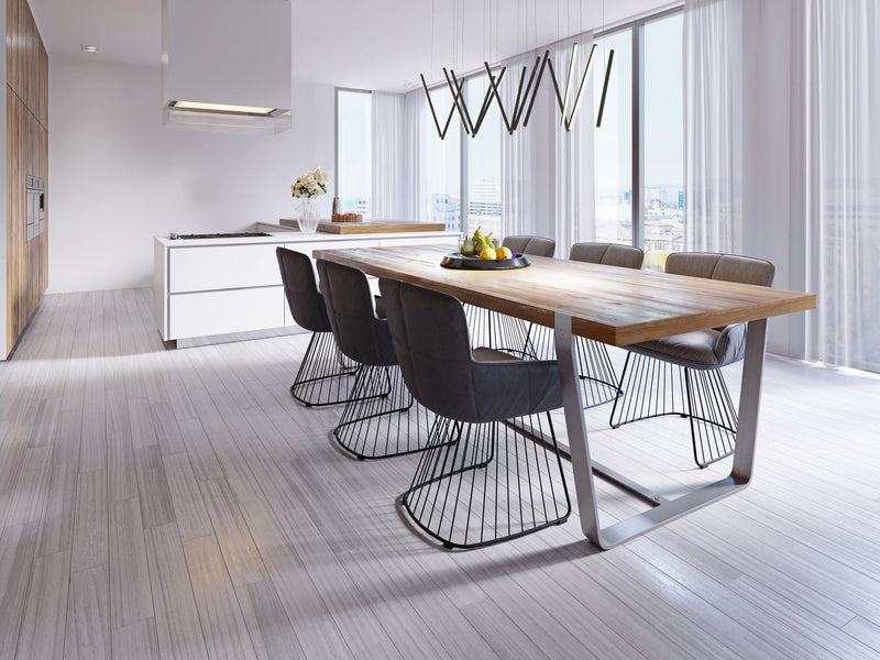 Chute 40" Multi-Light Linear Pendant in Black
