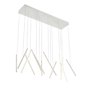 Chute 40" Multi-Light Linear Pendant in White
