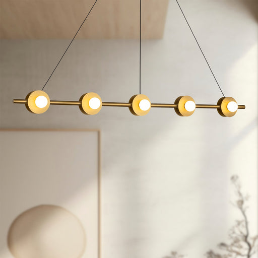 Elixir 48" Linear Pendant in Brushed Gold