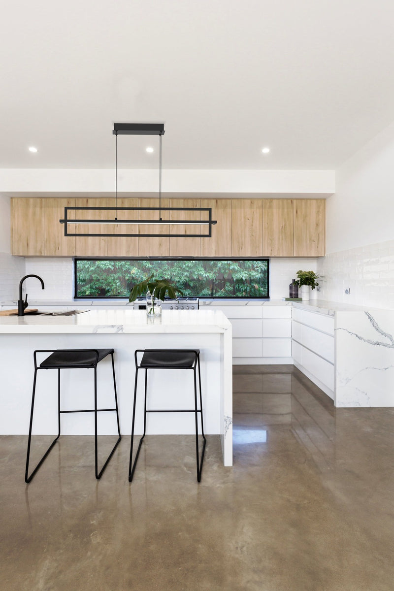Mondrian 36" Linear Pendant in Black