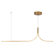 Thread 5-ft Linear Pendant in Brushed Gold (Universal Voltage and 0-10 Dimming)