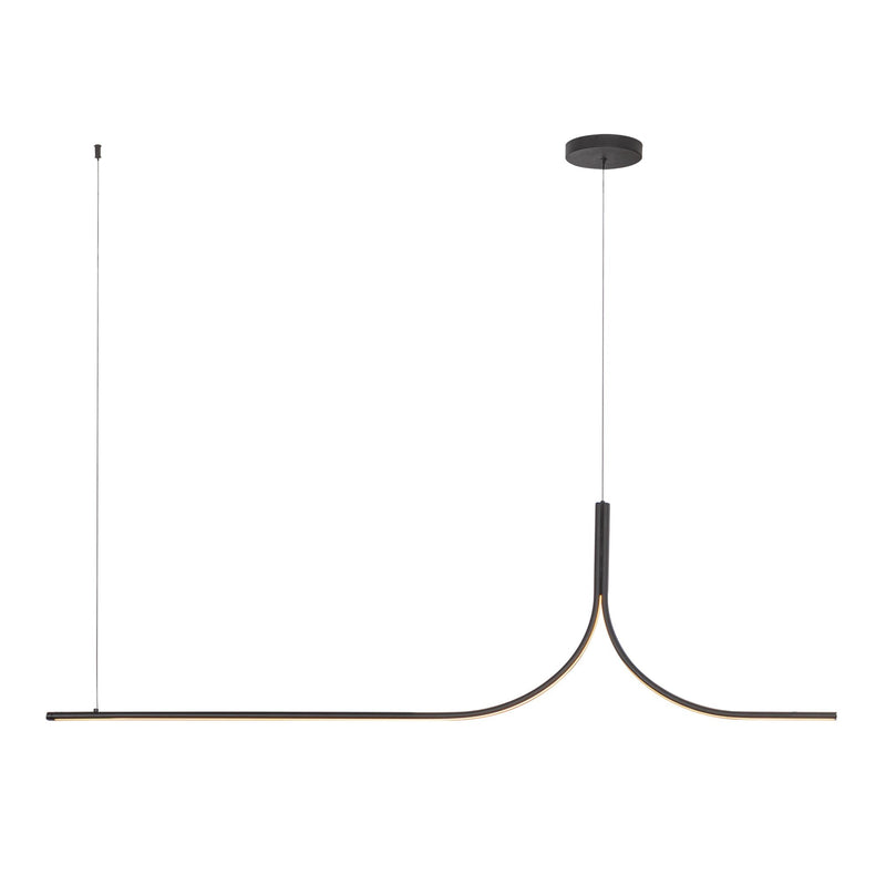 Thread 5-ft Linear Pendant in Black (Universal Voltage 0-10 Dimming and Remote Driver)