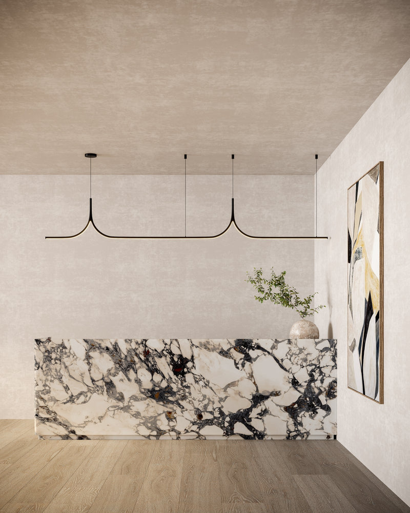 Thread 10-ft Linear Pendant in Black (Universal Voltage 0-10 Dimming and Remote Driver)