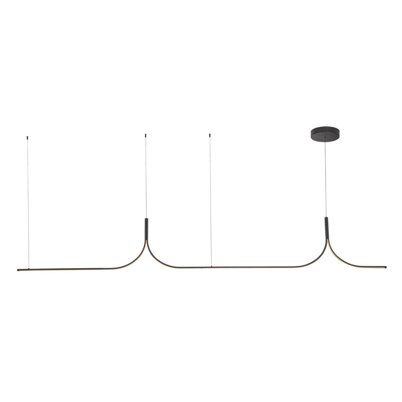 Thread 10-ft Linear Pendant in Black (Universal Voltage and 0-10 Dimming)