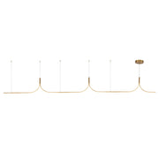 Thread 15-ft Linear Pendant in Brushed Gold (Universal Voltage and 0-10 Dimming)