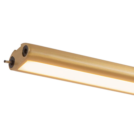 Thread 15-ft Linear Pendant in Brushed Gold (Universal Voltage and 0-10 Dimming)