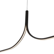 Thread 15-ft Linear Pendant in Black (Universal Voltage 0-10 Dimming and Remote Driver)