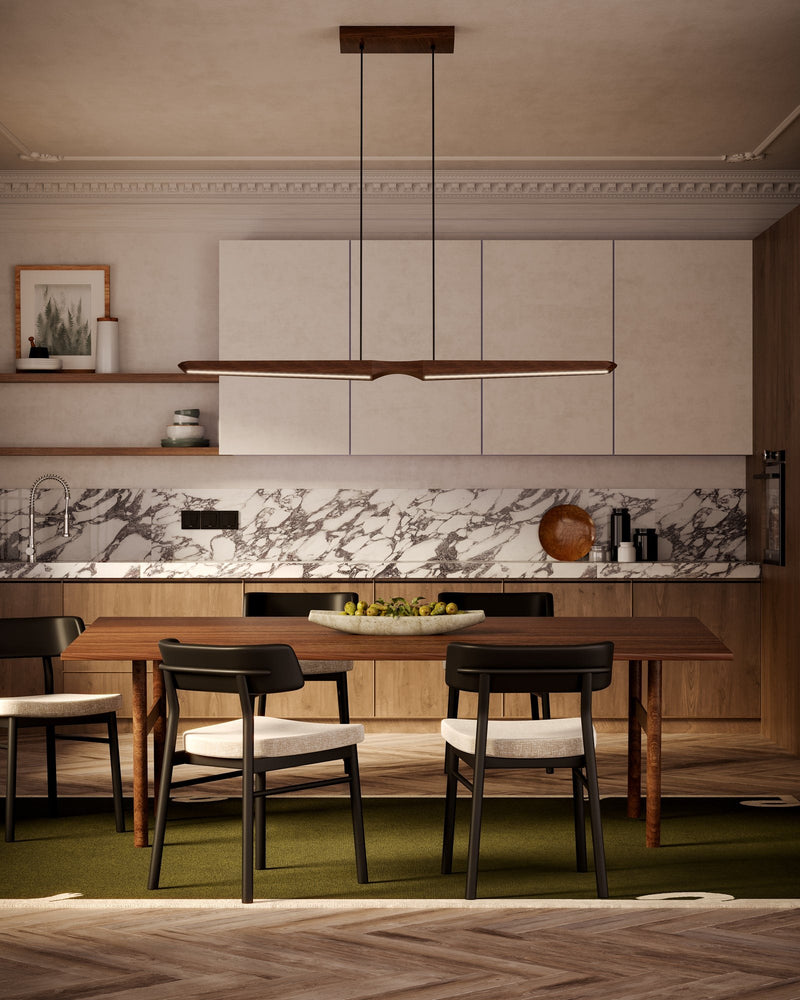 Dakota 47" Linear Pendant in Walnut