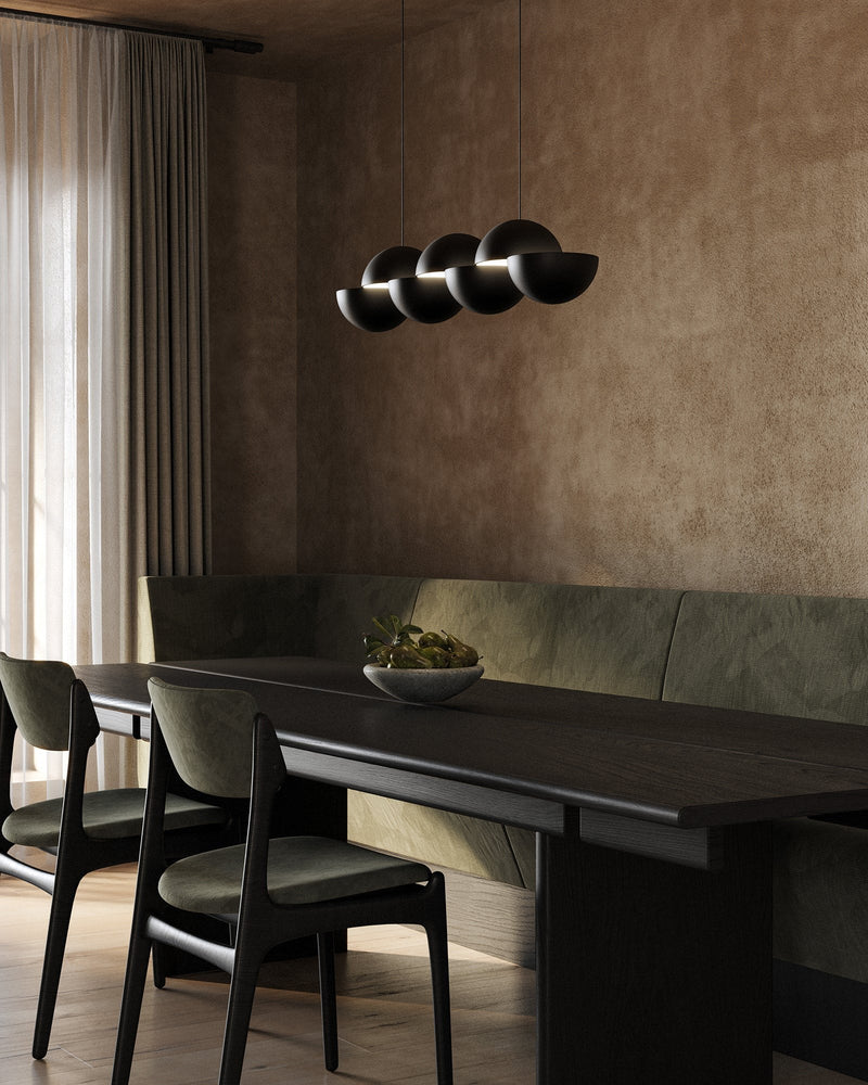 Void 41" Linear Pendant in Black