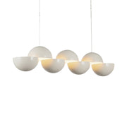 Void 41" Linear Pendant in Pearl White