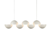 Void 41" Linear Pendant in Pearl White