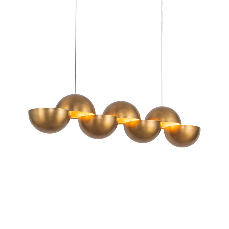 Void 41" Linear Pendant in Vintage Brass