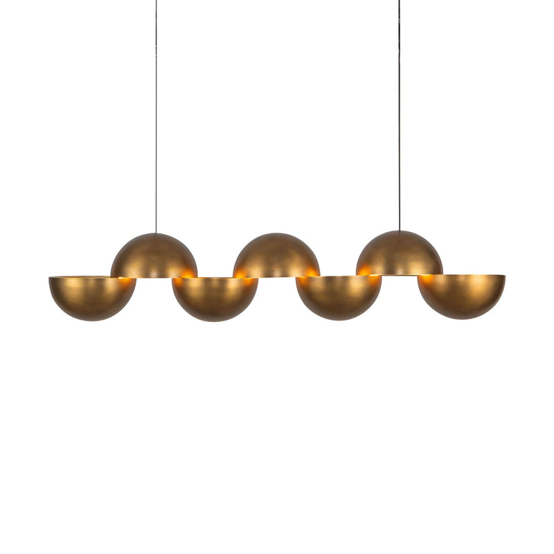 Void 41" Linear Pendant in Vintage Brass