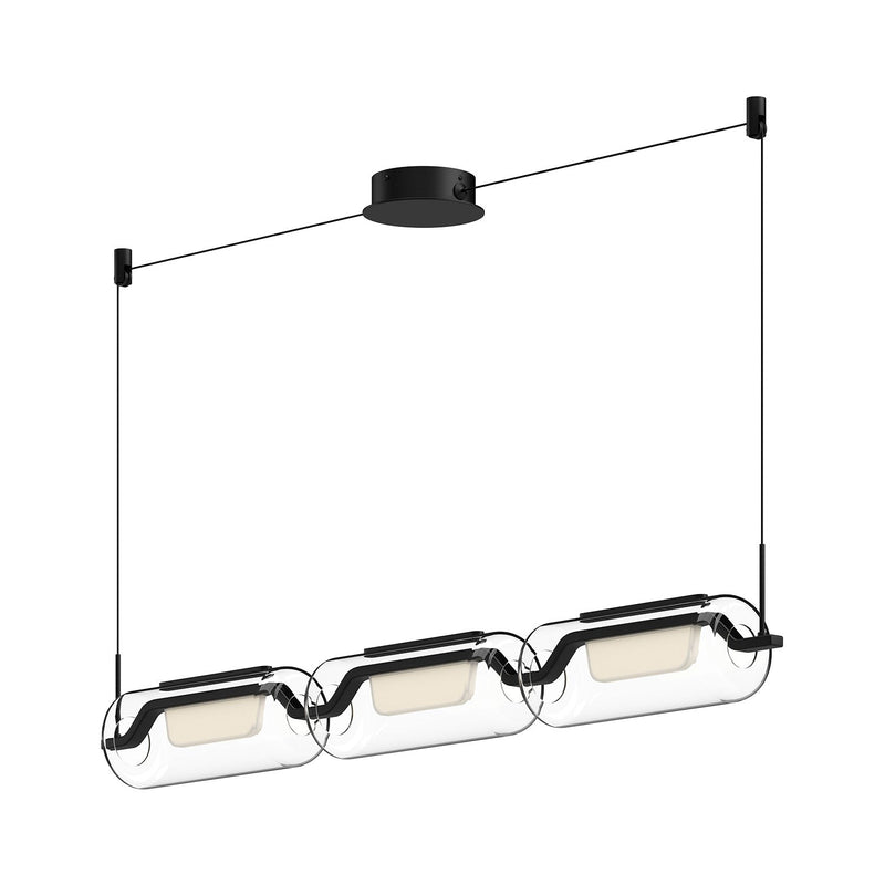 Hilo 43" Linear Pendant in Black