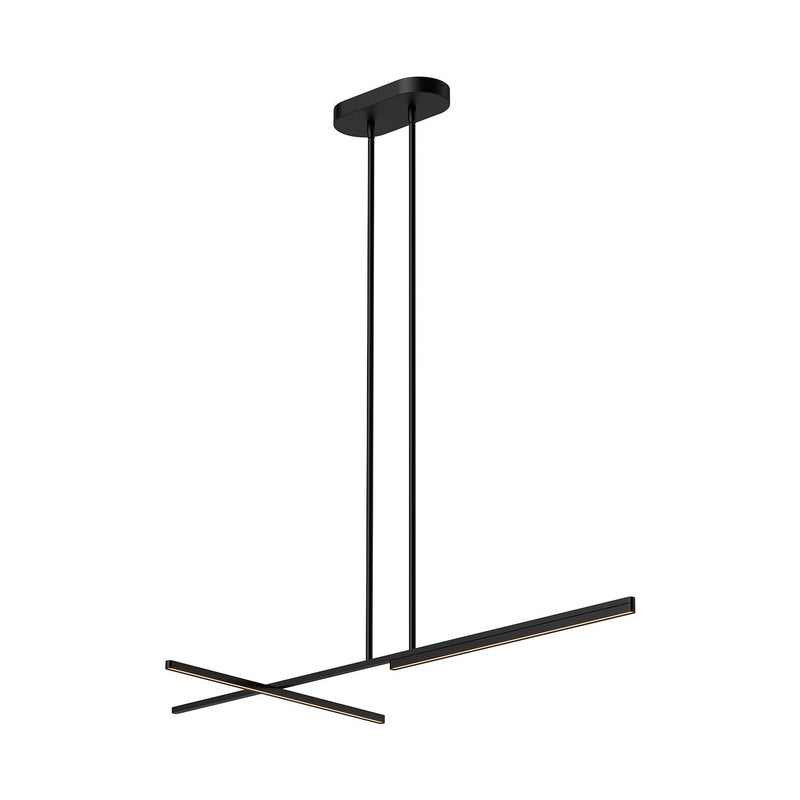 Shift 48" Linear Pendant in Black