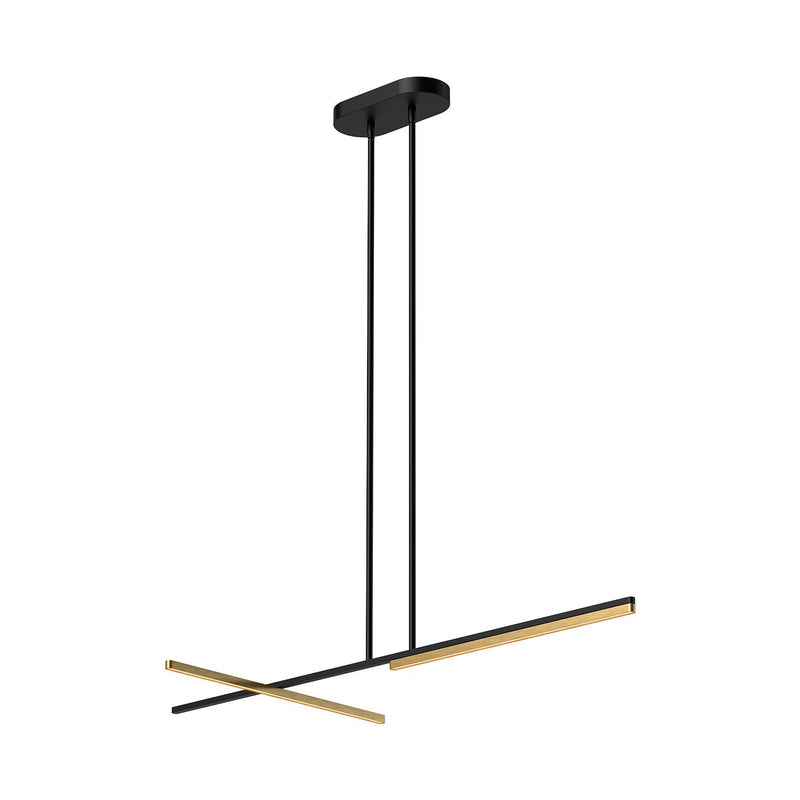 Shift 48" Linear Pendant in Black