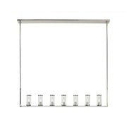 Revolve 47" 7-Light Linear Pendant in Clear Glass/Polished Nickel