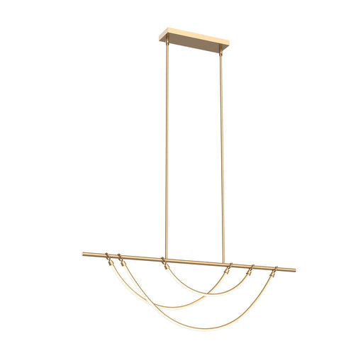 Aryas 48" LED Linear Pendant in Vintage Brass