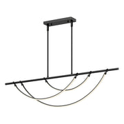 Aryas 60" LED Linear Pendant in Urban Bronze