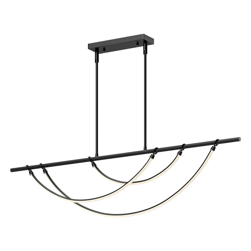 Aryas 60" LED Linear Pendant in Urban Bronze