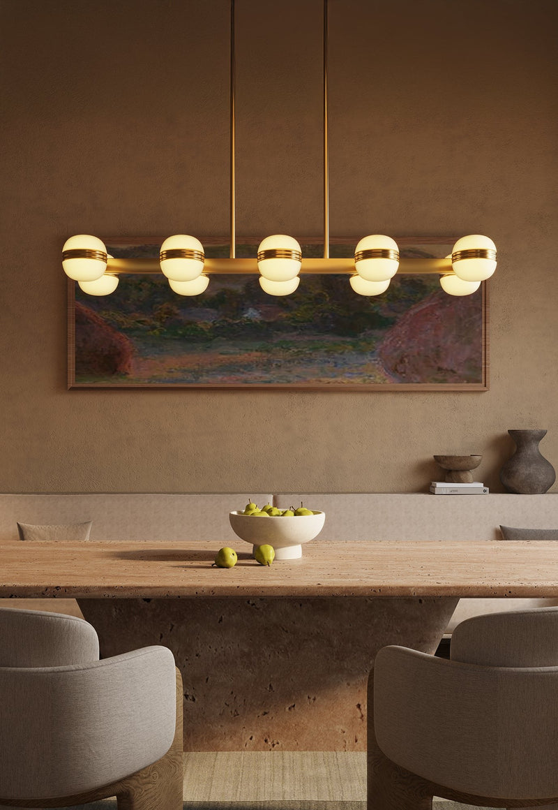 Selene 48" Linear Pendant in Brushed Gold