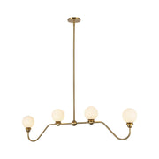 Beckett 48" 4-Light Linear Pendant in Brushed Gold