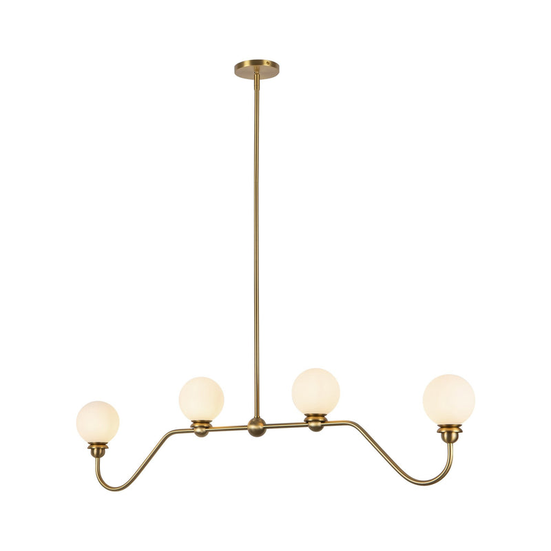 Beckett 48" 4-Light Linear Pendant in Brushed Gold