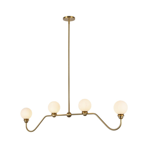 Beckett 48" 4-Light Linear Pendant in Brushed Gold