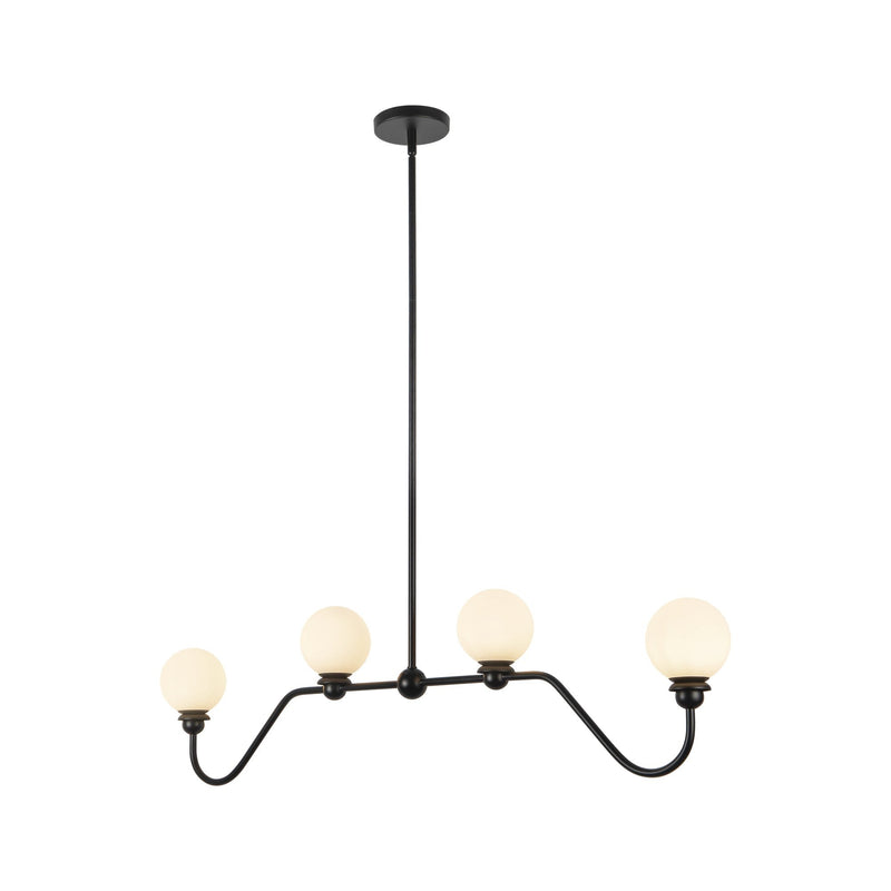 Beckett 48" 4-Light Linear Pendant in Matte Black
