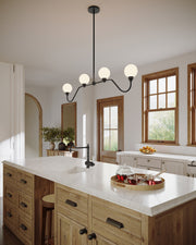 Beckett 48" 4-Light Linear Pendant in Matte Black