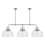 Lancaster 55" 3-Light Linear Pendant in Chrome
