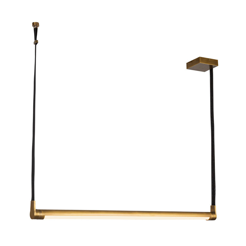 Laurence 41" Linear Pendant in Vintage Brass