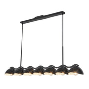 Atlas 42" 7-Light Linear Pendant in Black