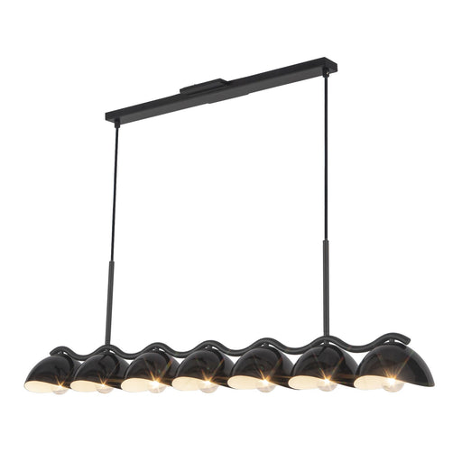 Atlas 42" 7-Light Linear Pendant in Black