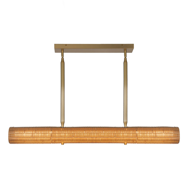 Maris 42" LED Linear Pendant in Brushed Gold