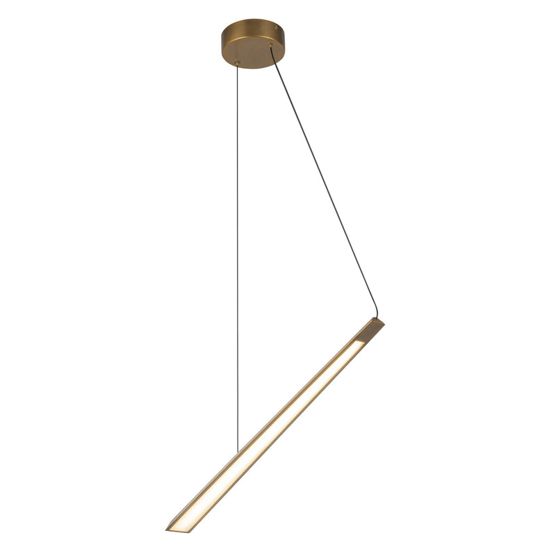 Lex 24" Linear Pendant in Vintage Brass