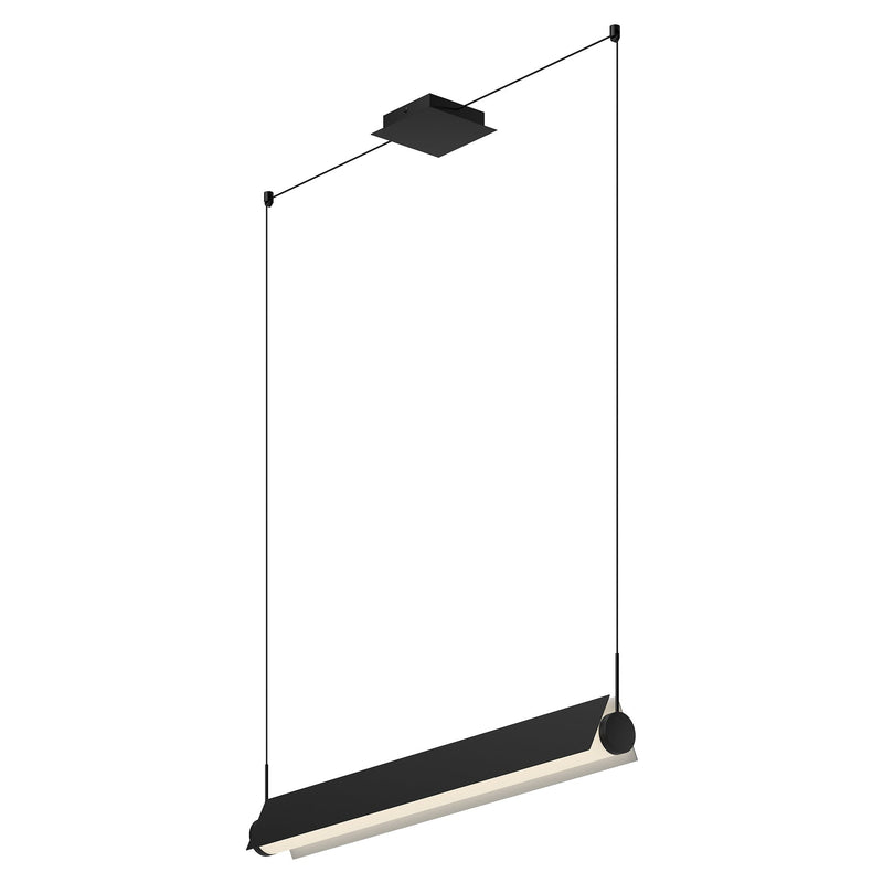 Phoenix 36" Linear Pendant in Black/White