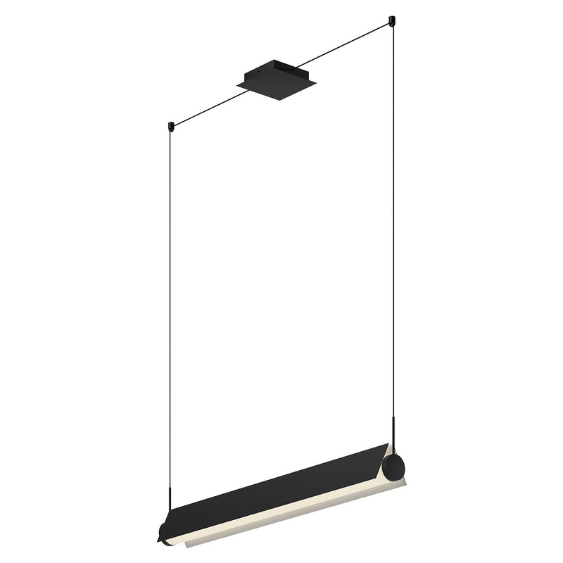 Phoenix 36" Linear Pendant in Black/White